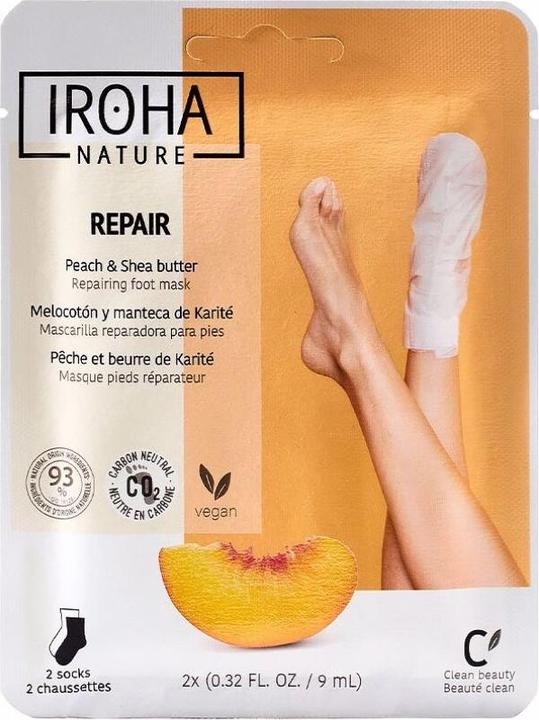 Produktbild Iroha Nature Nature - Foot Mask Socks Repair Peach (Fussmaske, 9 ml)