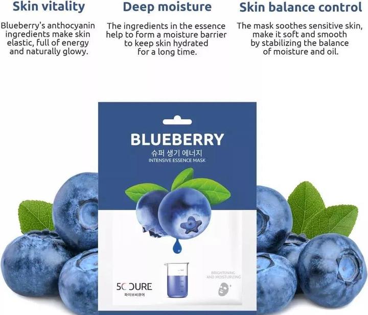 Actual product image 5C Cure Blueberry Intensive Essence Mask