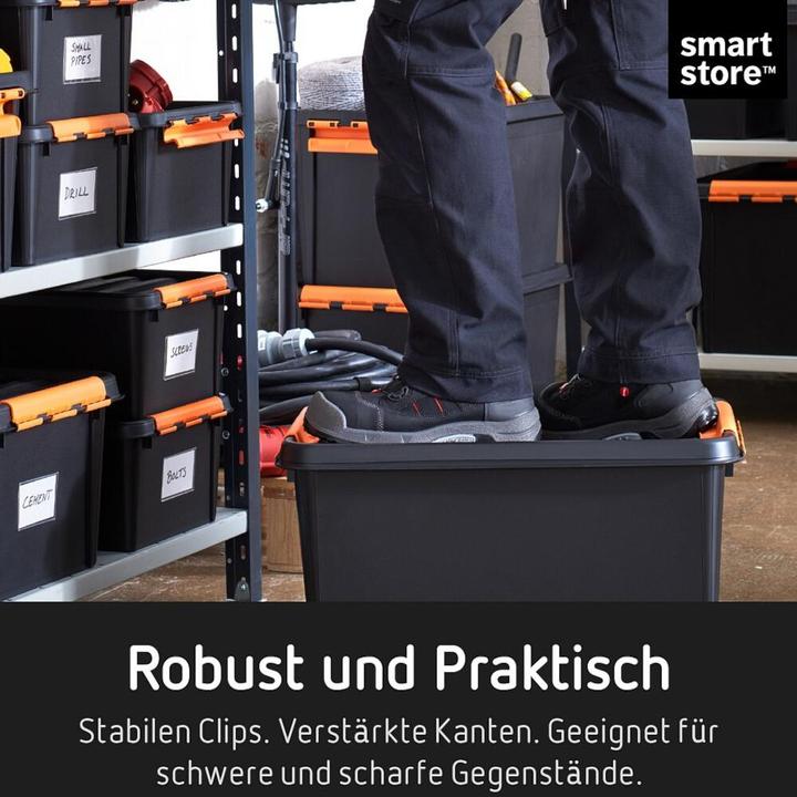 Produktbild Smartstore Aufbewahrungsbox PRO 15, 14 Liter, schwarz (30 cm, 14 l, 1x)