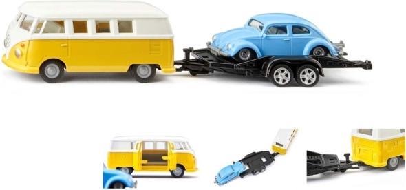 Productafbeelding Siku VW T1 met aanhanger & VW Kever