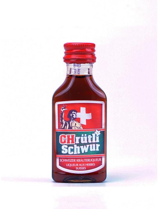 Produktbild CHrütlischwur Schweizer Kräuterliqueur PET 20 x 20 ml (20 x 20 cl)