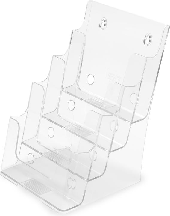 Image du produit Deflecto Porte-brochures, DIN A5 vertical, 4 compartiments, transparent (A5)