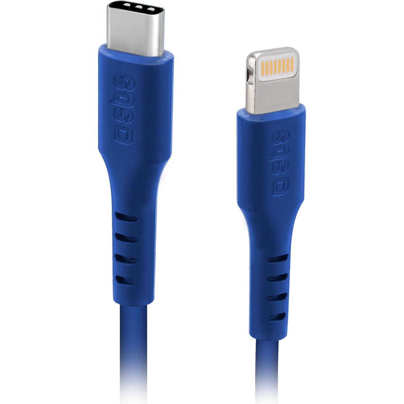 SBS Daten- und Ladekabel Lightning - Typ C (1 m, USB 3.2 Gen 1), USB Kabel