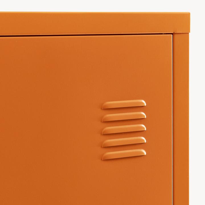 Actual product image En.Casa Einzelspind Kurikka 137x38x38 cm Orange (38 x 38 x 137 cm)