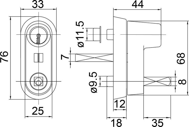 Immagine prodotto Mega Rosoni raster con cilindro di pressione 41.410 (Rosone della porta)