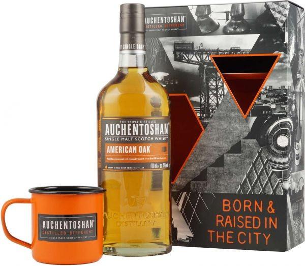 Auchentoshan SET en chêne américain avec tasse (Scotch Whisky, 1 x 70 cl)