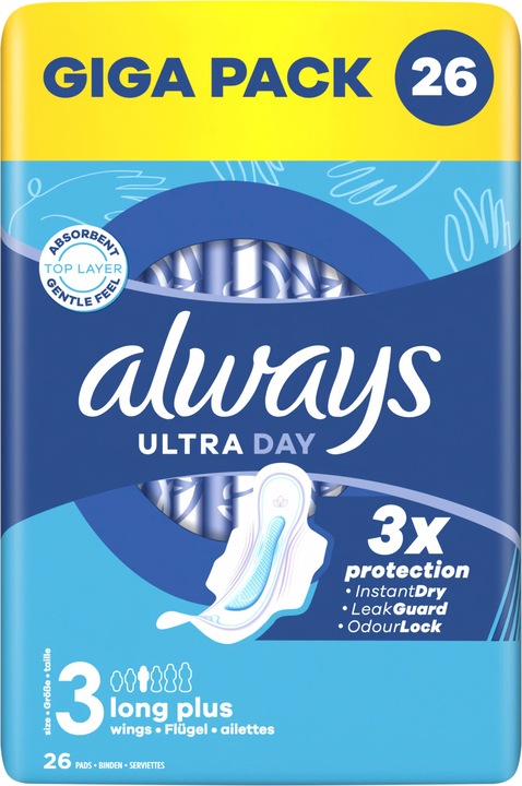 Actual product image Always Ultra Long Plus (26 x, Sanitary pads)