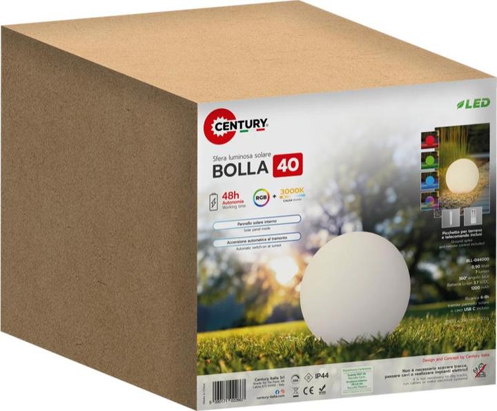 Produktbild Century LED Solarlampe BOLLA 0,4W RGB Dimm. IP44 klein (IP44)