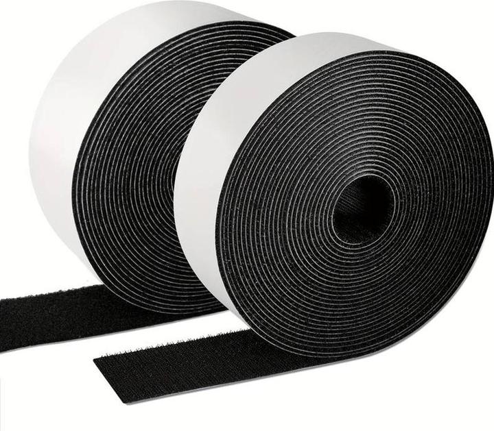 Actual product image König Design Hook and loop tape set Hook tape + loop tape self-adhesive extra strong hook and loop fastener (15 mm)