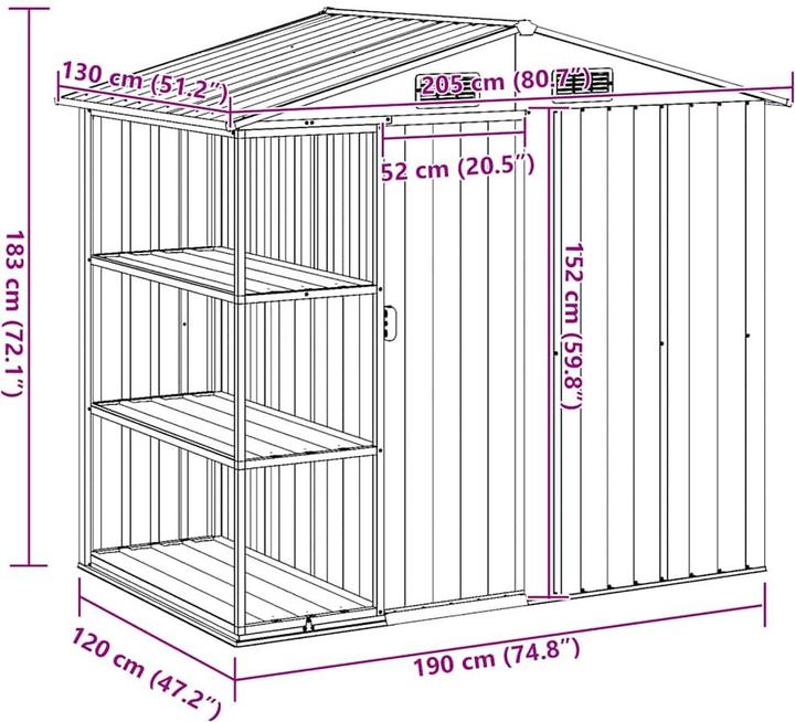 Image du produit vidaXL Gartenlaube