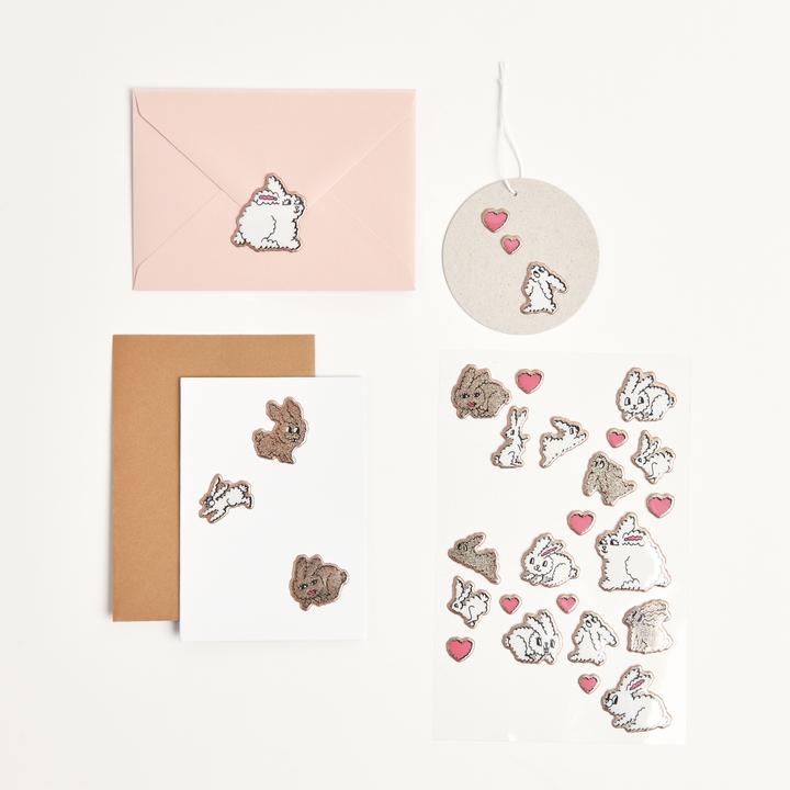 Image du produit Rico Design Autocollants Puffy "Lapins Futschikato".