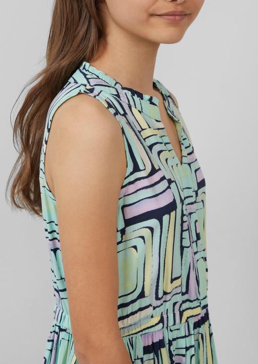 Actual product image S.Oliver Kleid Midikleid aus Viskose mit Rüschenkragen (140)