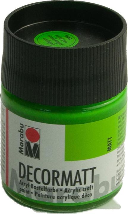 Produktbild Marabu Acrylfarbe "Decormatt", gelbgrn, 50 ml, im Glas (Gelbgrün, 50 ml)