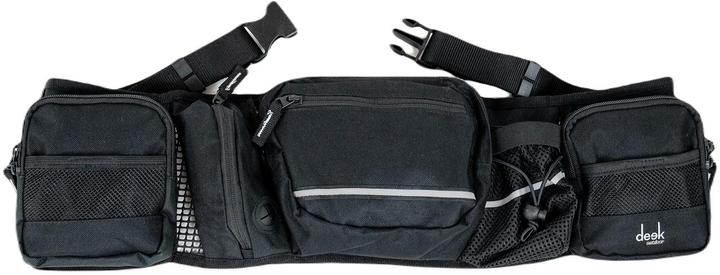 Actual product image Deek Pets Hip Bag Apollo, Black (Snack bag dog)