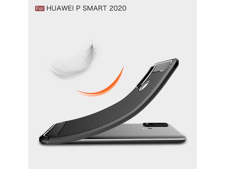 Actual product image Screenguard Huawei P Smart 2020 Cover Carbon Brushed Soft TPU (Huawei P Smart (2020))