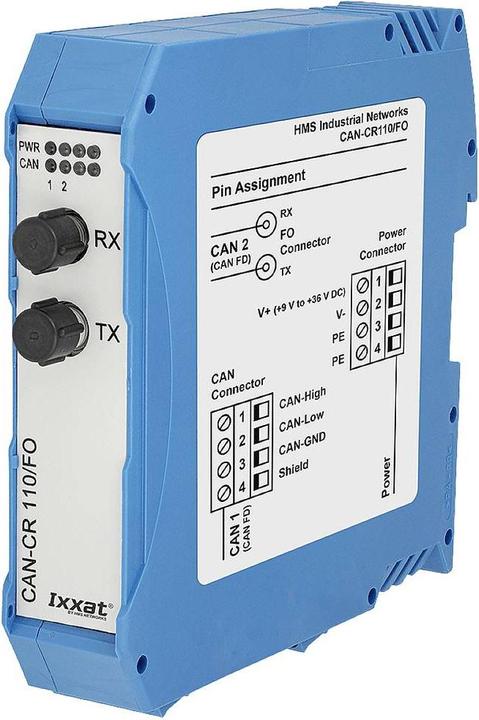 Immagine prodotto Ixxat 1.01.0210.11220 Ripetitore CAN-CR110/FO CAN/CAN-FD 1pc.