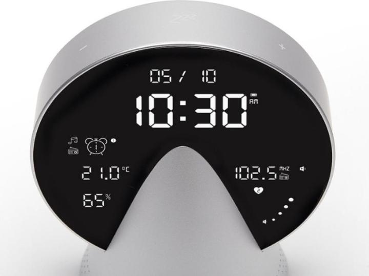Productafbeelding Lexon Alarm clock Conic Clock aluminium