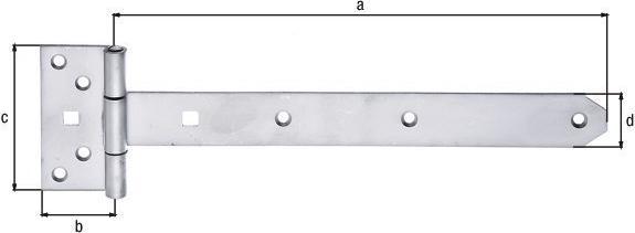 Produktbild Alberts Kreuzgehnge Typ 124 leicht, 300 x 33 mm, Edelstahl