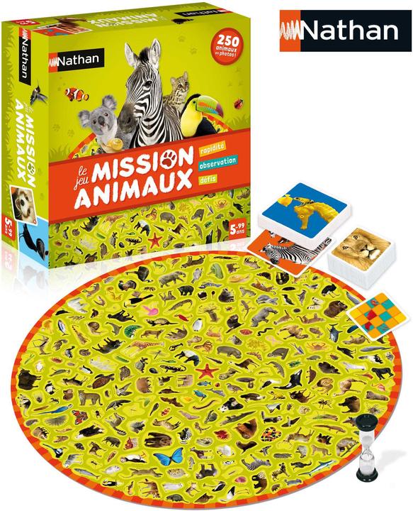 Actual product image Nathan Mission animaux board game Fine motor skill (dexterity) (French)