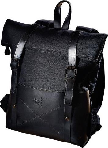 Only-Bags.Store Segeltuch-Rucksack, strapazierfähiger Leder-Rucksack, moderne 17 Zoll Laptop-Tasche, ästhetische