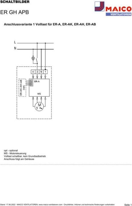 Actual product image Maico ER GH APB Surface-mounted housing