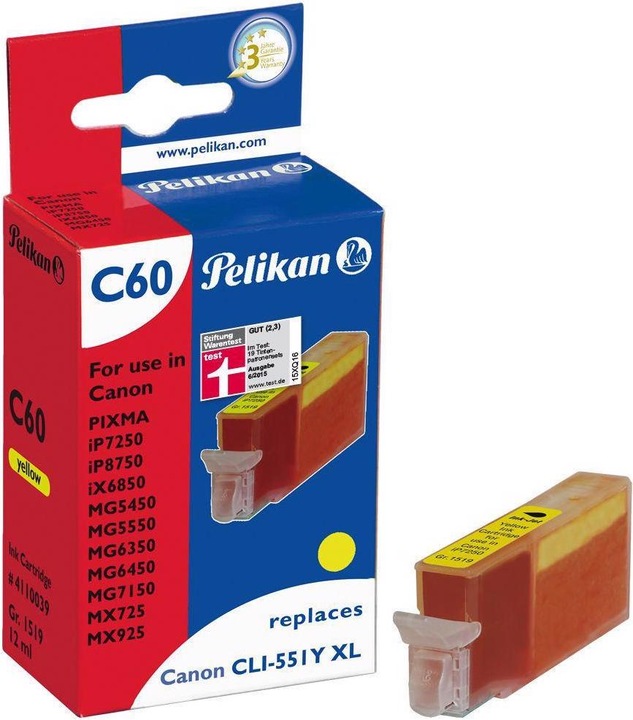 Actual product image Pelikan Cli-551xl (Y)