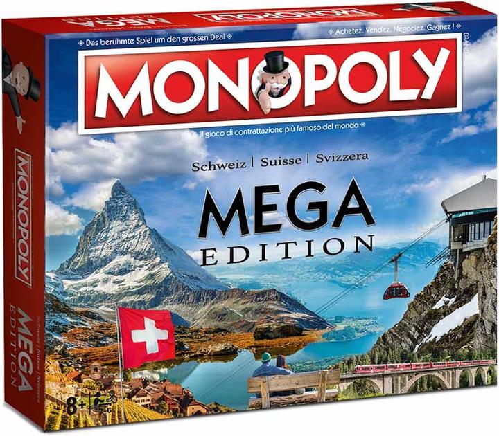 Actual product image Hasbro Mega Monopoly Switzerland (German)