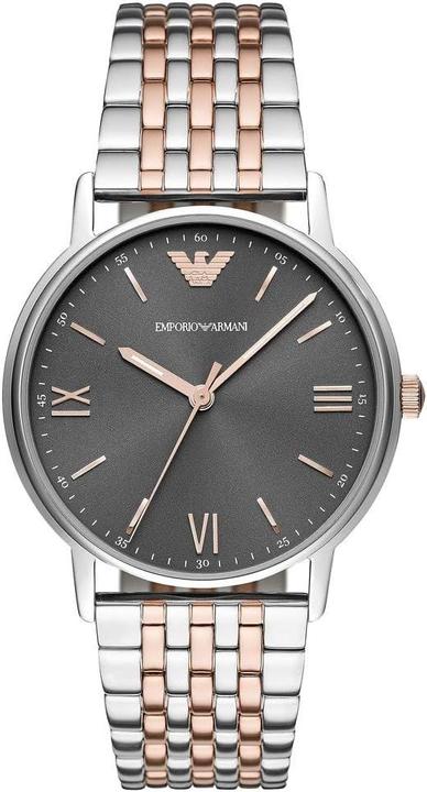 Actual product image Emporio Armani Three-Hand Men's Watch with Two-Tone Band (Analogue wristwatch)