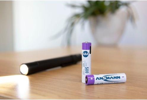 Actual product image Ansmann LR03 USB-C Micro (AAA) rechargeable battery Li-Ion 500 mAh 1.5 V 4 pcs. (4 pcs., AAA, 400 mAh)