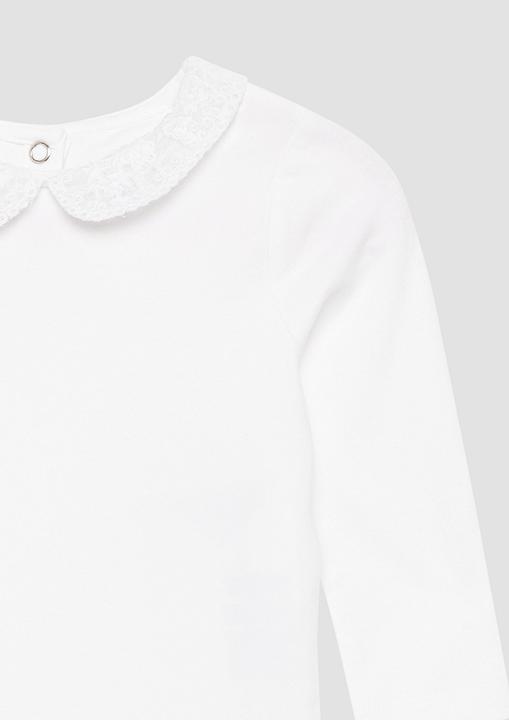 Produktbild S.Oliver T-Shirt Body Festlicher Body mit Bubikragen aus Spitze (80)