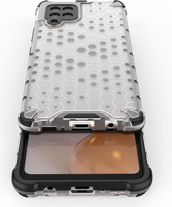 Actual product image Hurtel Honeycomb Case armour cover with TPU Bumper for Samsung Galaxy A42 5G transparent (Samsung Galaxy A42 5G)