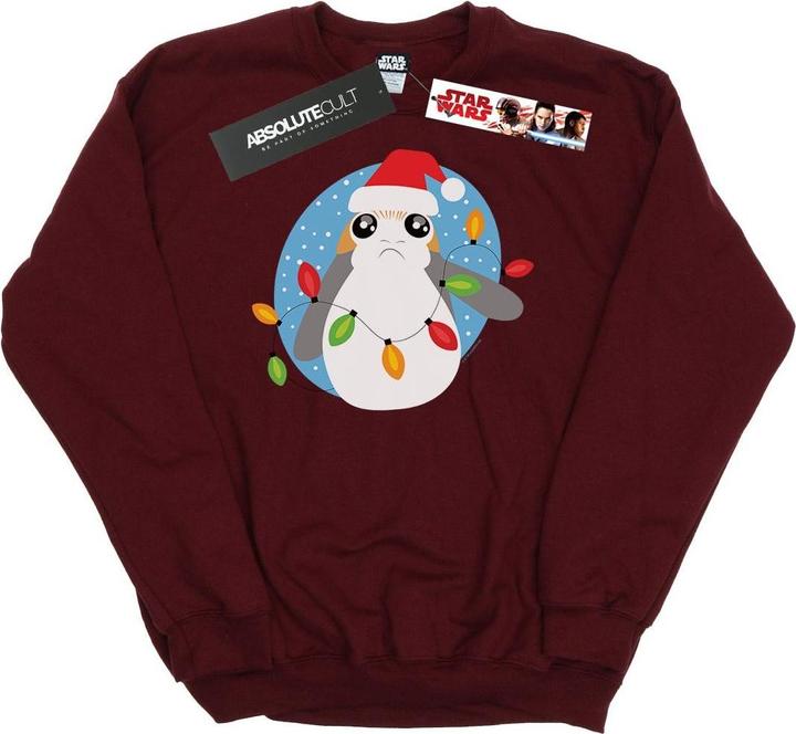 Produktbild Star Wars The Last Jedi Porg Christmas Lights Sweatshirt Jungen (116)