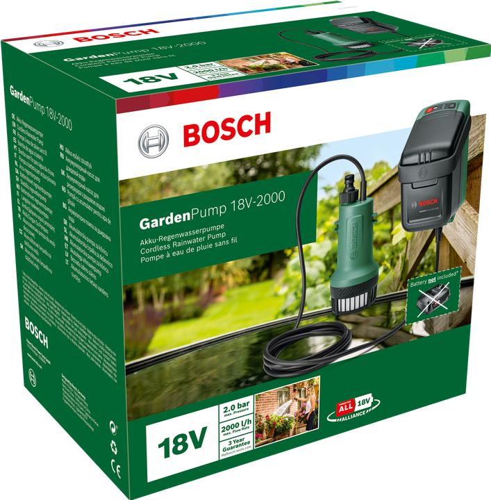 Image du produit Bosch Home & Garden GardenPump 18V-2000 (Pompe de jardin)