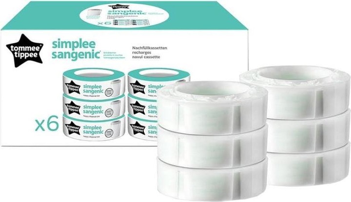 Actual product image Sangenic Refill cassettes Simplee (6 x)