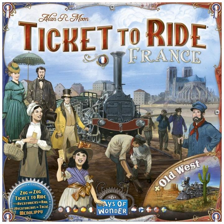 Actual product image Asmodée Ttr Ticket To Ride- France (English, French, German, Italian, 2 - 5 Players)
