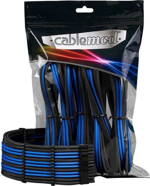 Image du produit CableMod Pro ModMesh 12VHPWR Cable Extension Kit - noir/bleu