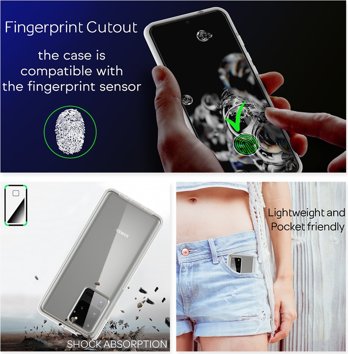 Immagine prodotto Nalia Copri cellulare a 360 gradi (Samsung Galaxy S20 Ultra)