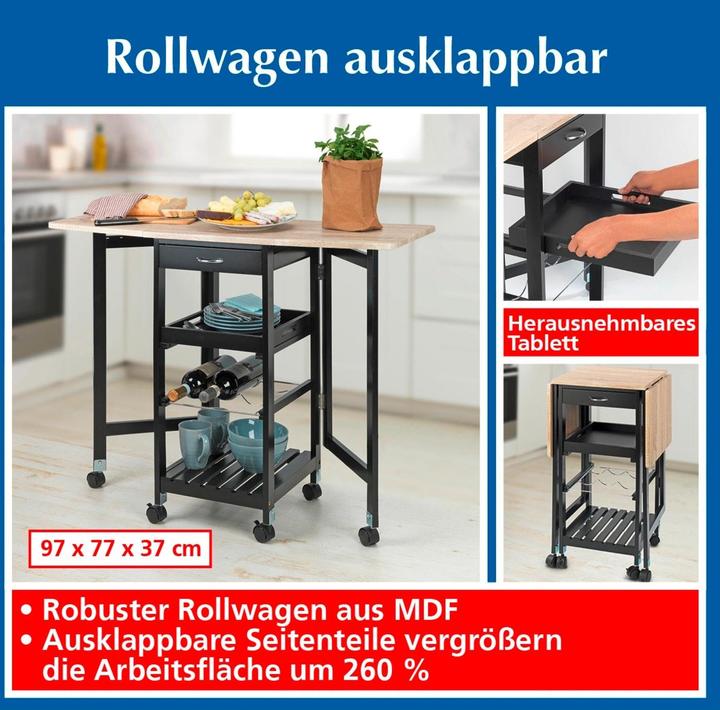 Image du produit Wenko Ausklappbarer Rollwagen