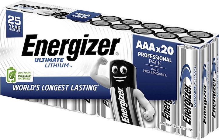 Produktbild Energizer Ultimate Lithium Micro (AAA) 20 Stück ab Dezember 2024 (20 Stk., AAA, 1250 mAh)