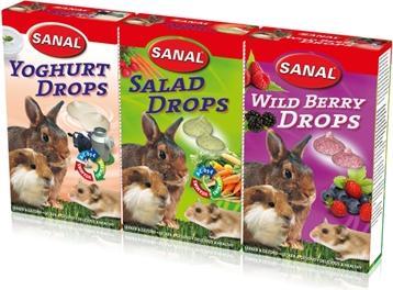 Sanal Knaagdier 3-Pack Drops Yogurt / Salad / Wild Berry (0.18 kg)