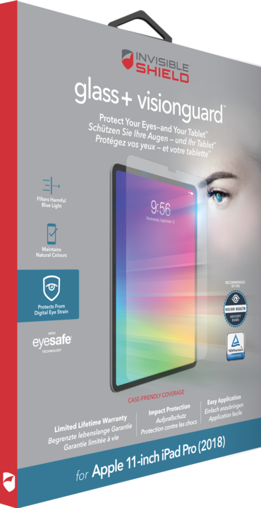 Immagine prodotto InvisibleShield Vetro+ Visionguard (1 Pezzo/i, iPad Pro 11 2018 (1. Gen), iPad Pro 11 2020 (2. Gen))