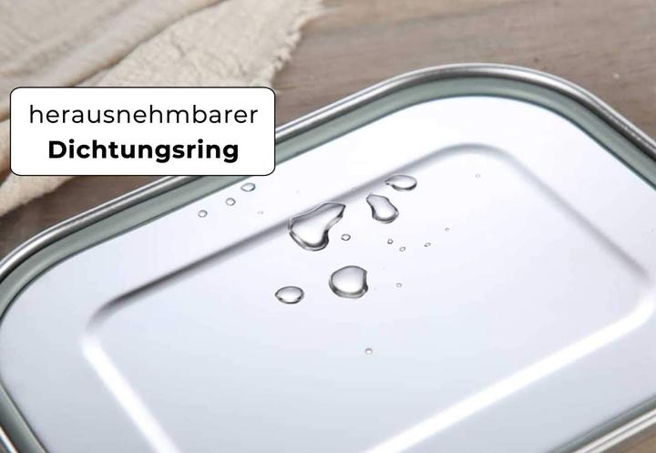 Image du produit ecoGecko Boîte à goûter en acier inoxydable Premium