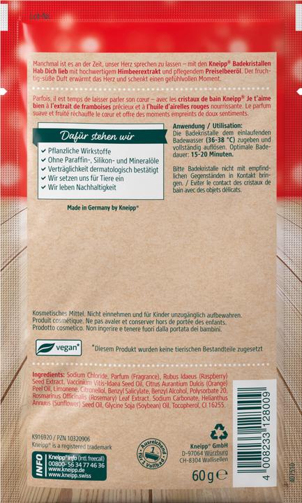 Produktbild Kneipp Hab Dich lieb (Badepralinen)