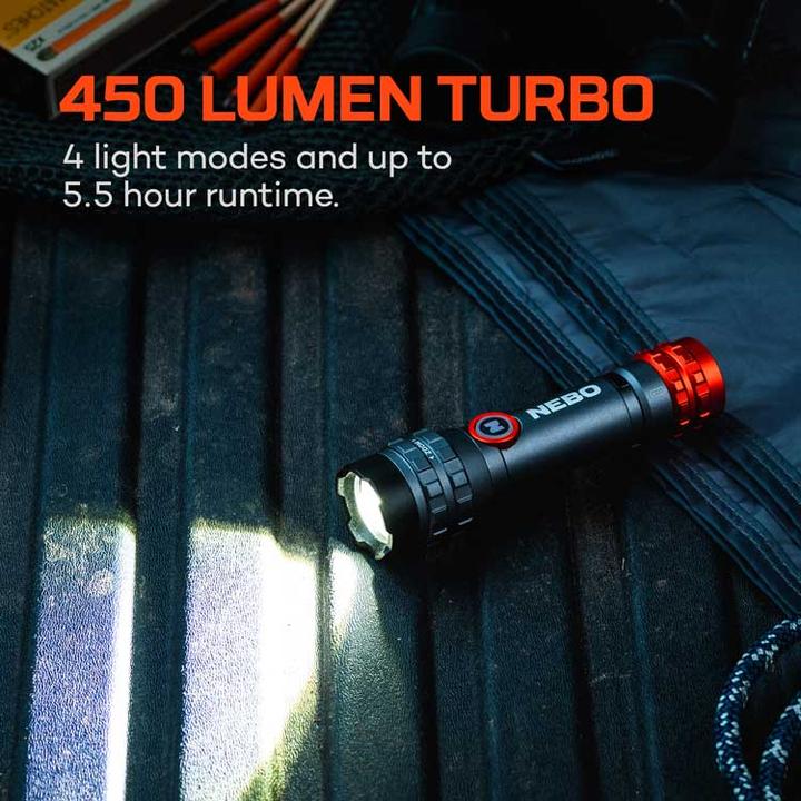 Actual product image Nebo DAVINCI 450L FLEX LED-Taschenlampe (10.90 cm, 450 lm)