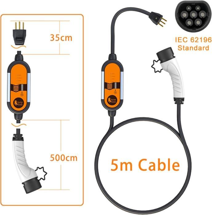 Produktbild Feyree Ladekabel Ladestation Typ 2 (8 / 10A - 230V) - AM-Electrics / Elektroauto (Typ 2, 10 A)