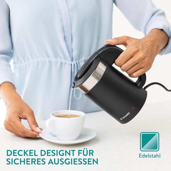 Actual product image Navaris Reisewasserkocher mit Trinkbechern (0,5 Liter) (0.50 l)