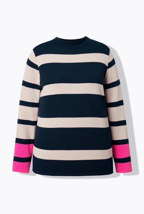 Produktbild Laurasøn Ringelstrickpullover, Langarm, Turtleneck (58)