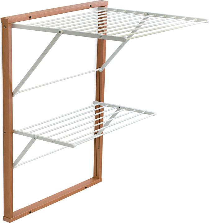 Actual product image Europe & Nature Wall-mounted clothes horse - Kevin (11 m)