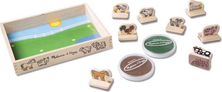 Immagine prodotto Melissa & Doug Il mio primo set di timbri in legno per gli animali della fattoria