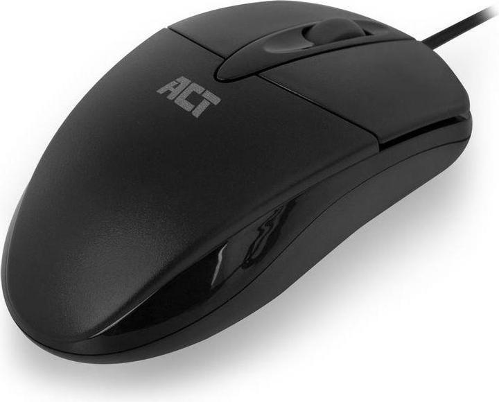 Immagine prodotto ACT Mouse ottico cablato, cavo USB, 1000 dpi, nero (Cablato)